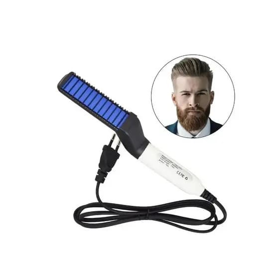 Modelador Pente Portatil Chapinha para cabelo e barba masculino Pente Eletrico Escova Alisadora