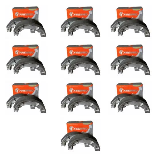 Kit 10 Pares Patim Lona de Freio Titan Fan 125/150/160 STD Firebreq