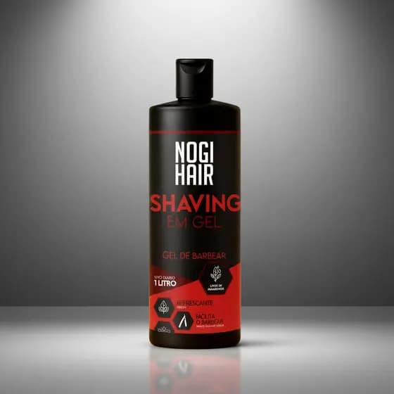 Gel Shaving Refrescante Masculino 1kg Mentolado Profissional | Ideal Para Barbearia Deslizamento Perfeito da Lâmina