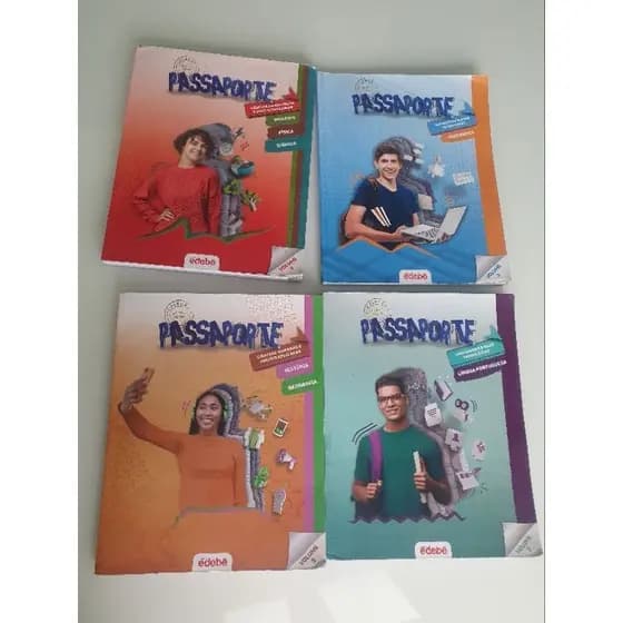 livros didático, coleção passaporte edebe - volume 3 (3o ano ensino medio)