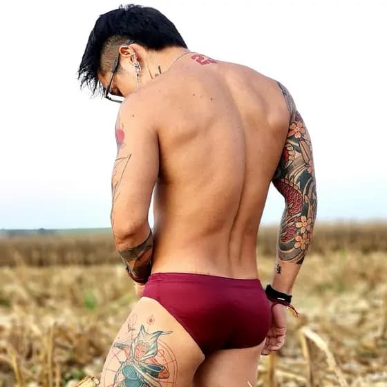 Sunga Slim Vinho - Sunga Masculina Cavada