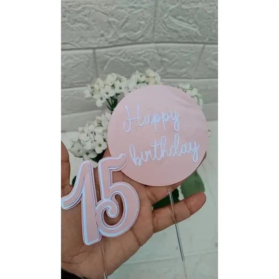 Topo de bolo personalizado 15 anos /Topper 15 anos/decoração 15 anos / festa 15 anos