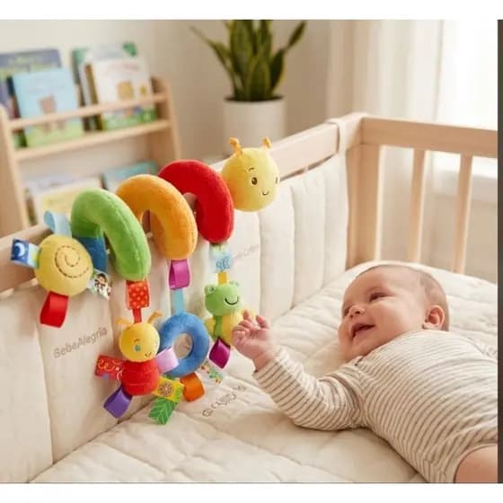 Brinquedo Centopéia Entretenimento para seu bebê sensorial, brinquedo espiral macio