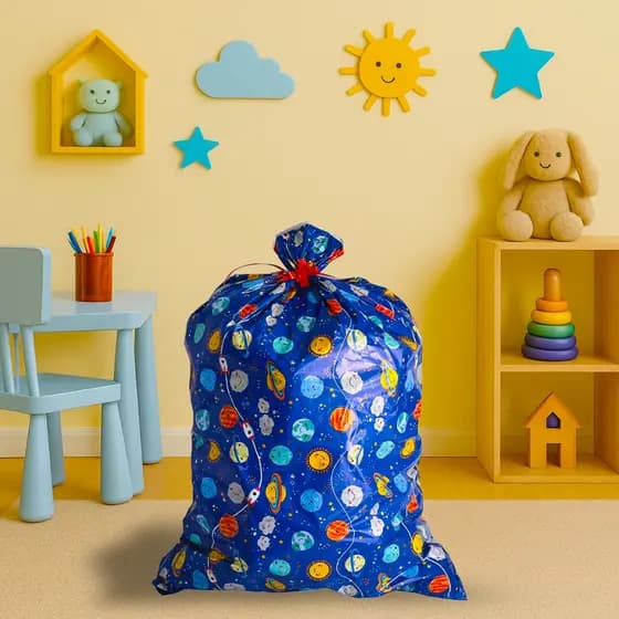 Kit 3 Sacos De Presente Estampado Infantil 30x45 C/ Lacinho