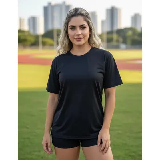 Camiseta Unisex De Treino Furadinha Anti Odor Academia Blusa