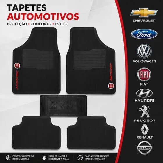 Tapete Automotivo Borracha Personalizado Universal