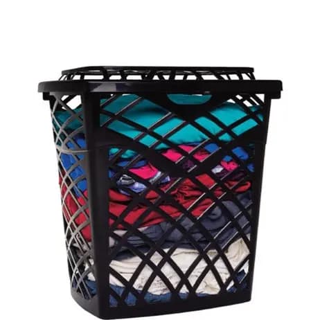 Cesto Telado Retangular C/ Tampa 30 Lts - Preto