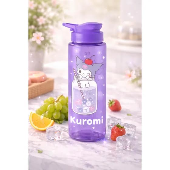 GARRAFA SQUEEZE 750ML HELLO KITTY KUROMI