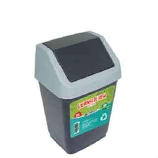 Lixeira Basculante Pia 2 Litros Tampa Plástica Compacta Cozinha Banheiro
