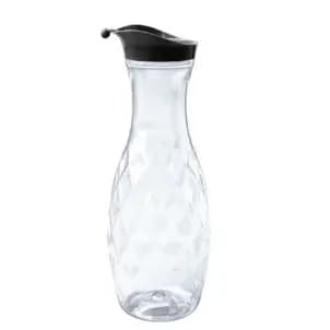 Garrafa Cristal 1200ml Plástica Transparente com Tampa Para Uso Diário Casa Armazenamento de Bebidas