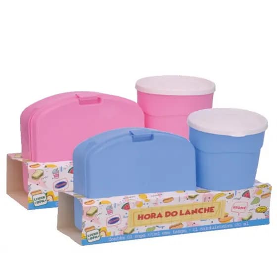 Kit Lanche - Copo 470 Ml + Sanduicheira 680 Ml