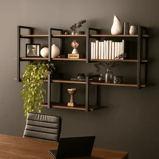 Prateleira Industrial Estante De Parede Moderna 120cm Zen Grande