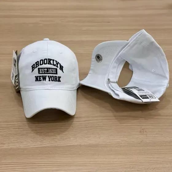 Boné Unissex Beisebol Brooklyn Bordado e Ajustável Perfeito para o Dia a Dia e para Passeios