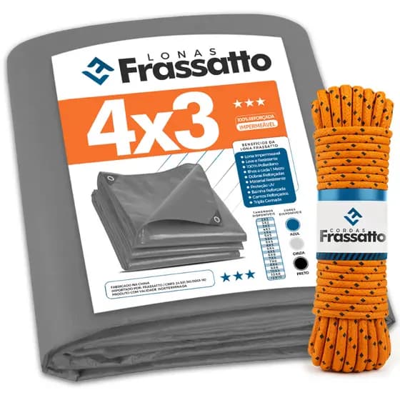 Lona 2x2 3x2 3x3 4x3 4x4 5x3 5x4 5x5 6x3 6x4 6x5 Reforçada Piscina Construção Impermeável + Corda