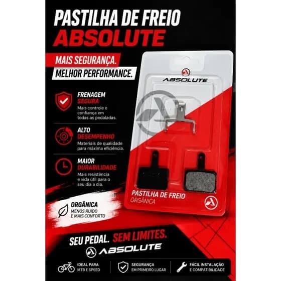 PASTILHA DE FREIO ORGANICA ABSOLUTE