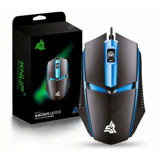 Mouse Gamer Knup Gamer 1200dpi Rgb Com Fio Usb Ergonômico