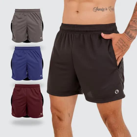 Shorts Esportivo Dry Fit Curto Masculino Treino Futebol Atividade Física Premium