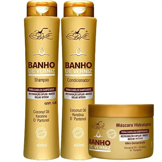 Kit Banho de Verniz Belkit 3 Produtos
