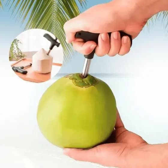 Furador Abridor de Coco Inox Fura Coco em Casa Praia Bares e Restaurantes