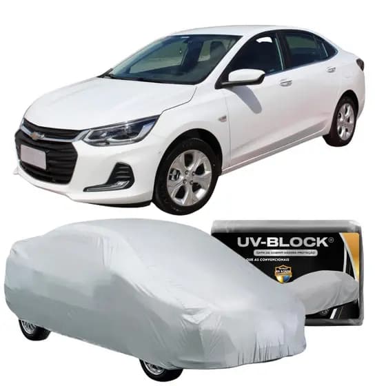 Capa Cobrir Carro Onix Sedan Lona Protetora Impermeável Sol e Chuva