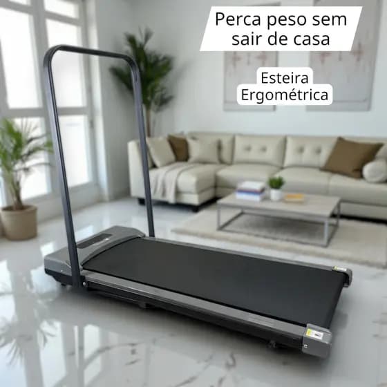 Esteira Motorizada Elétrica Esteira Portátil Fitness Residencial Até 120 kg