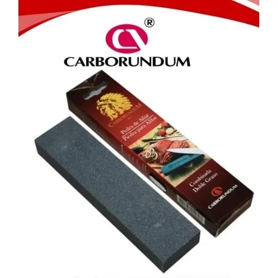 Pedra Afiar Amolar Faca Dupla Face Original Carborundum #120/#320