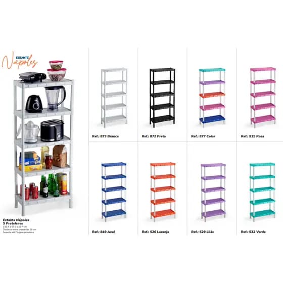 Estante De Brinquedos Com 5 Prateleiras Quarto Infantil