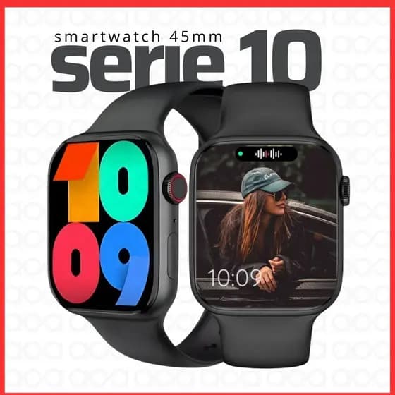Smartwatch IWO 45mm + Película Relógio Inteligente Unissex WhatsApp Compatível Android iOS