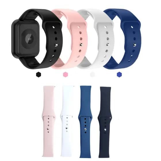 Pulseira Substituível Para Relógio Smartwatch D20/D13/Y68 e D18 Silicone Ultra Macio Várias Cores