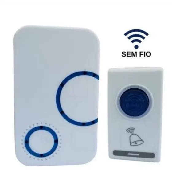 Campainha Interfone Sem Fio Residencial Comercial Fácil InstalaçãoMD-32