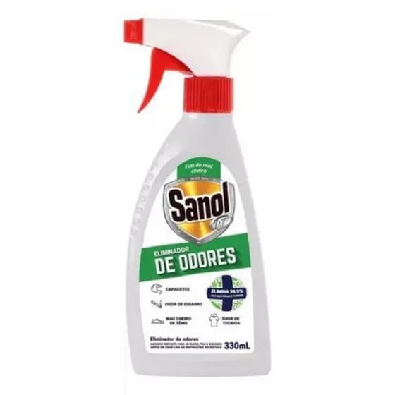 Eliminador De Odores (mofo,suor,chulé, Cigarro,etc) Sanol A7