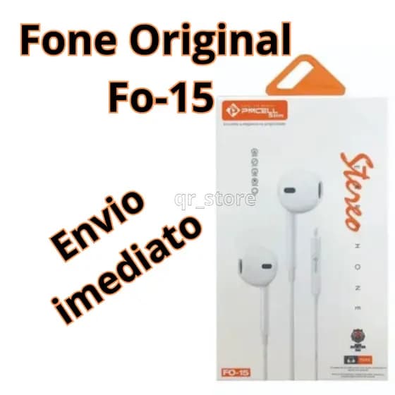 Fone de ouvido p2 Estereo Earphone Pmcell F0-15