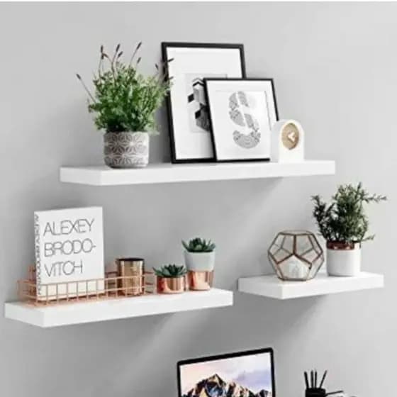 Prateleira Reta MDF decoração nicho quarto sala fotos escritório Nicho decorativo 100% MDF