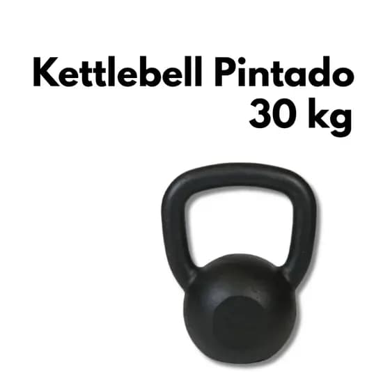 Kettlebell Pintado 30kg Treino Funcional Força Musculação Fitness Core Ginástica