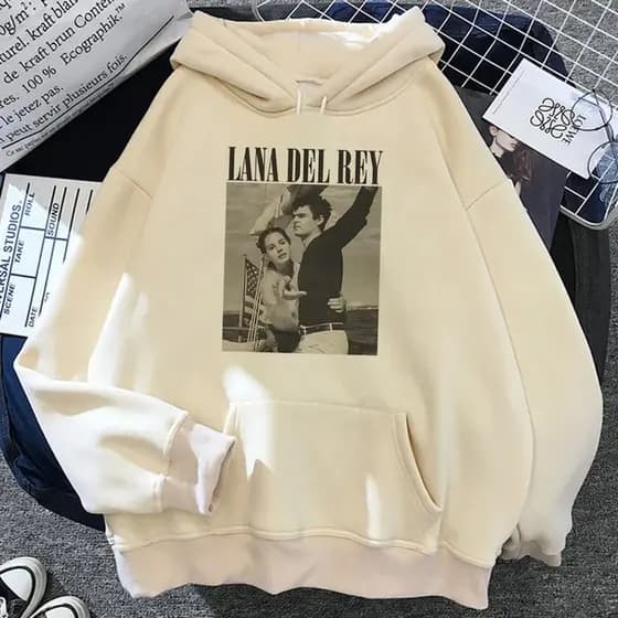 Moletom Canguru Com Várias Estampas Cantora Lana Del Rey Fã