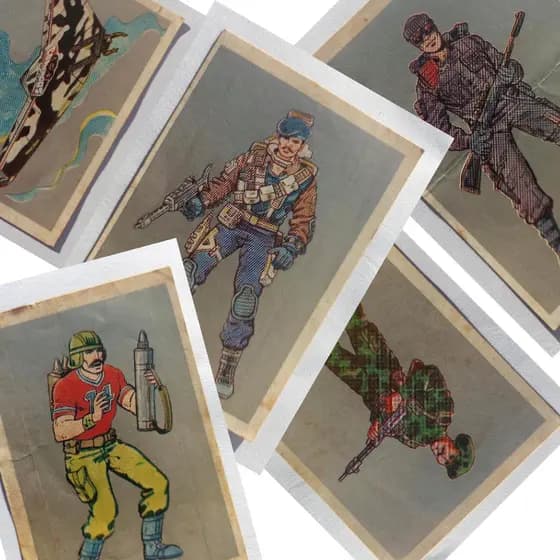 Figurinhas Comandos em Ação Gijoe - Valor Unitário - Estrela 1987 Ed Cedibra