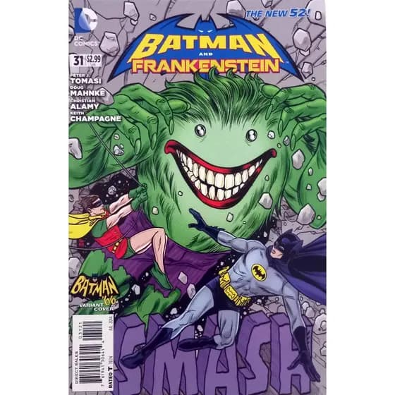 Hq DC Batman and Robin 31 - Frankestein - Variante - The New 52! - Importada - 2014