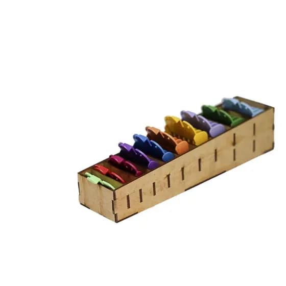 Porta Pentes De Maquinas Corta Cabelo Organizador Mdf Cru