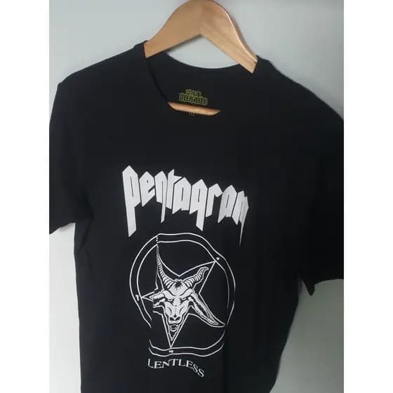 Camisa de rock Pentagram 100% algodão disponível todos os tamanhos