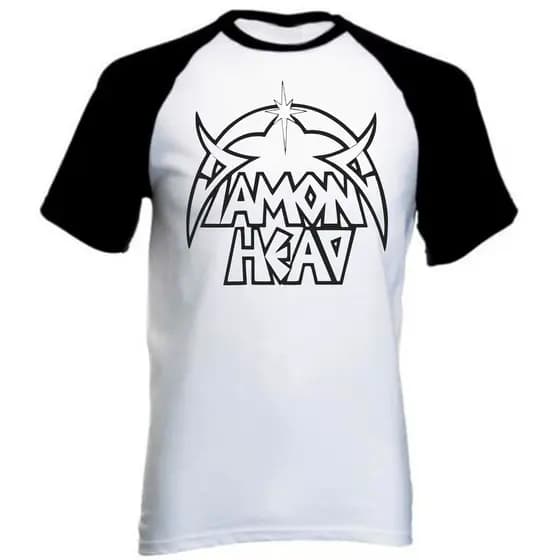 Camisa de rock Diamond Head disponível todos os tamanhos femininos e masculinos