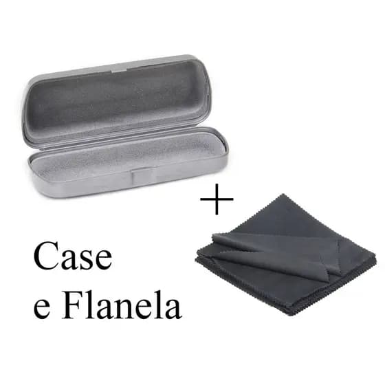 Case rígido para armação grau COM Flanela de Limpeza das Lentes para guardar óculos