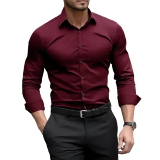 Camisa Social Masculina Manga Longa Slim Fit - Entrega Rápida
