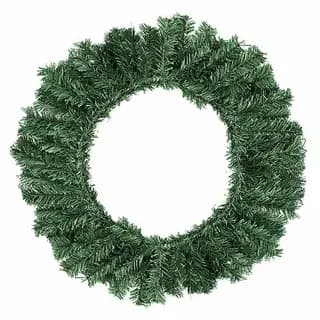 Guirlanda de Natal 40cm Crua Sem Enfeites Monte sua Decoração Natalina Fim de Ano - Decoração