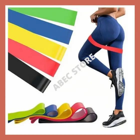 Kit 5 Faixas Elásticas Exercícios Academia Treine Em Casa Top