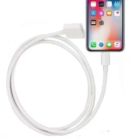 Cabo Extensor 2 metros Para Iphone Lightning Audio Dados Vídeo