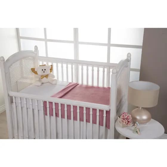 Manta Cobertor de Bebe Lisa 1,20 x 1,00m Menina e Menino Cobertinha de Berço