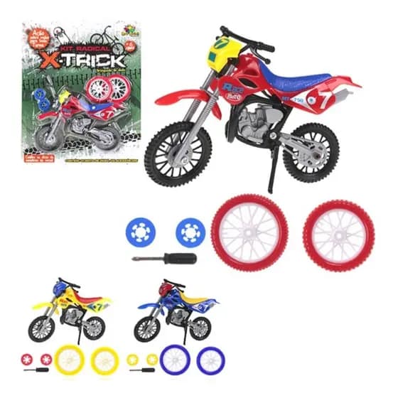 Brinquedo Miniatura Moto Cross De Dedo Bike