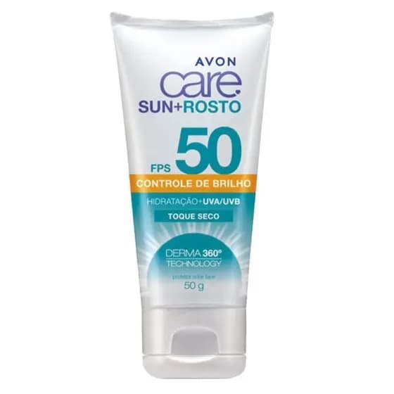 Protetor Solar Avon Care Rosto Controle de Brilho FPS 50