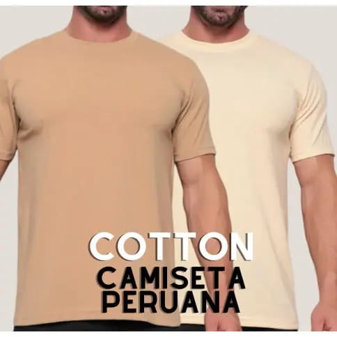 Camiseta Masculina Peruana Cotton com Elastano camisa