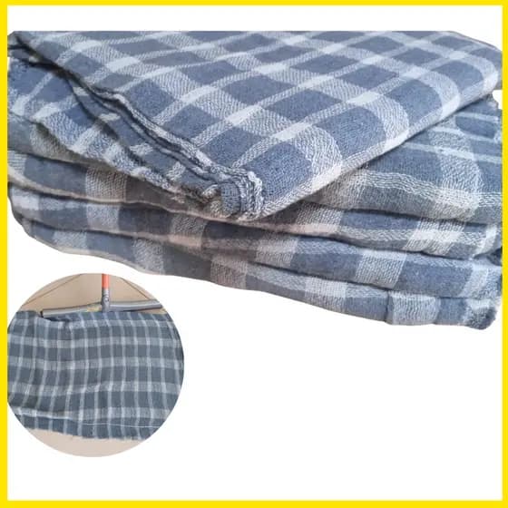 Kit 10 Panos de Chão Xadrez Grande Duplo Formato Saco Limpeza